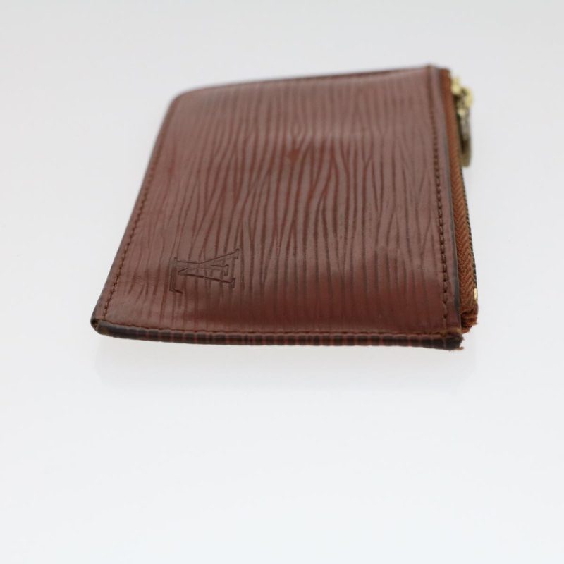LOUIS VUITTON Epi Pochette Cles Coin Purse Brown M63803 47708 - Logoexplore - Image 4