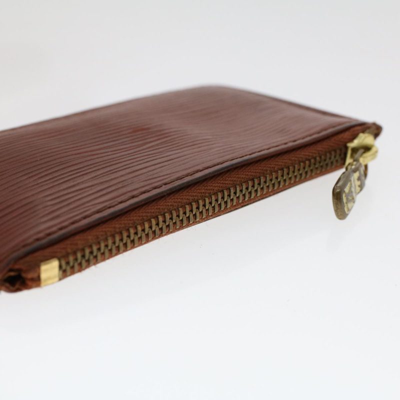 LOUIS VUITTON Epi Pochette Cles Coin Purse Brown M63803 47708 - Logoexplore - Image 6