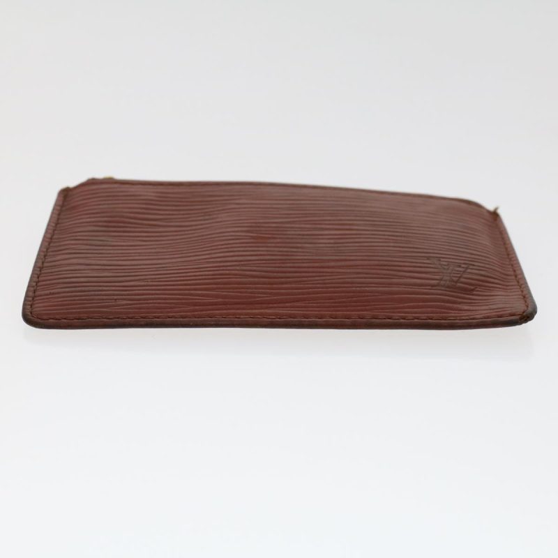 LOUIS VUITTON Epi Pochette Cles Coin Purse Brown M63803 47708 - Logoexplore - Image 5