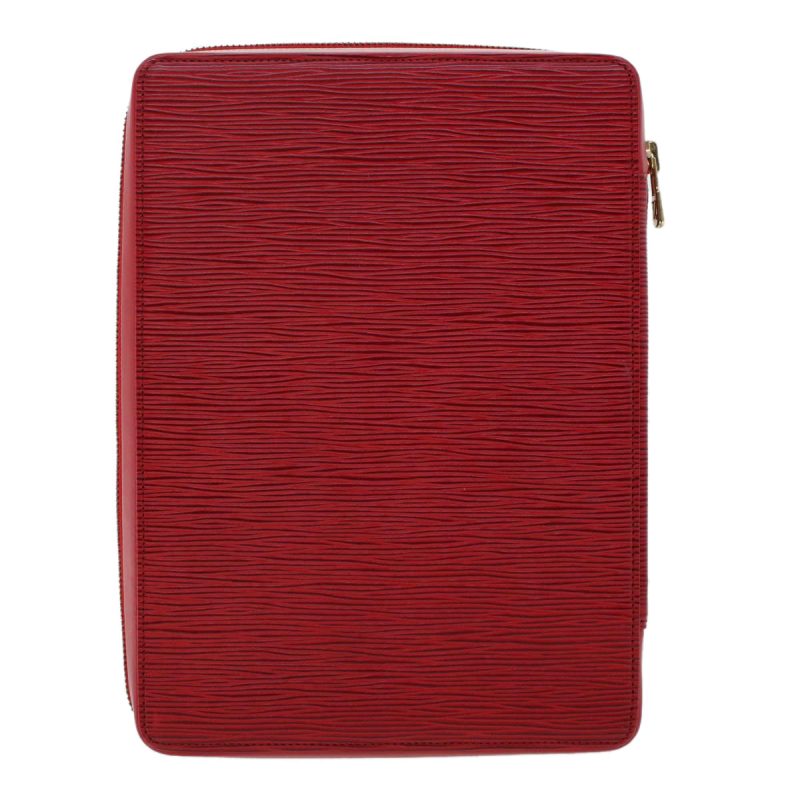 LOUIS VUITTON Epi Agenda Voyage Clutch Bag Red 47809 - Logoexplore - Image 3
