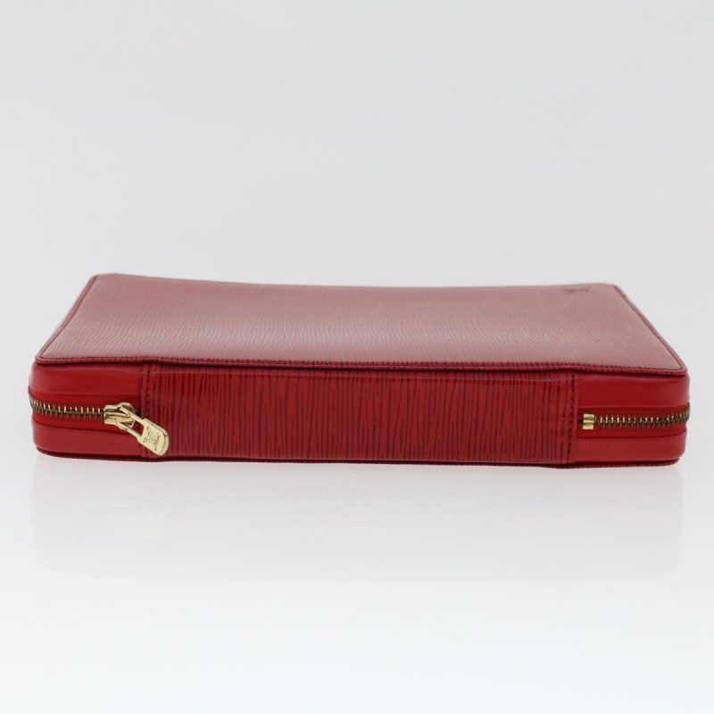 LOUIS VUITTON Epi Agenda Voyage Clutch Bag Red 47809 - Logoexplore - Image 4