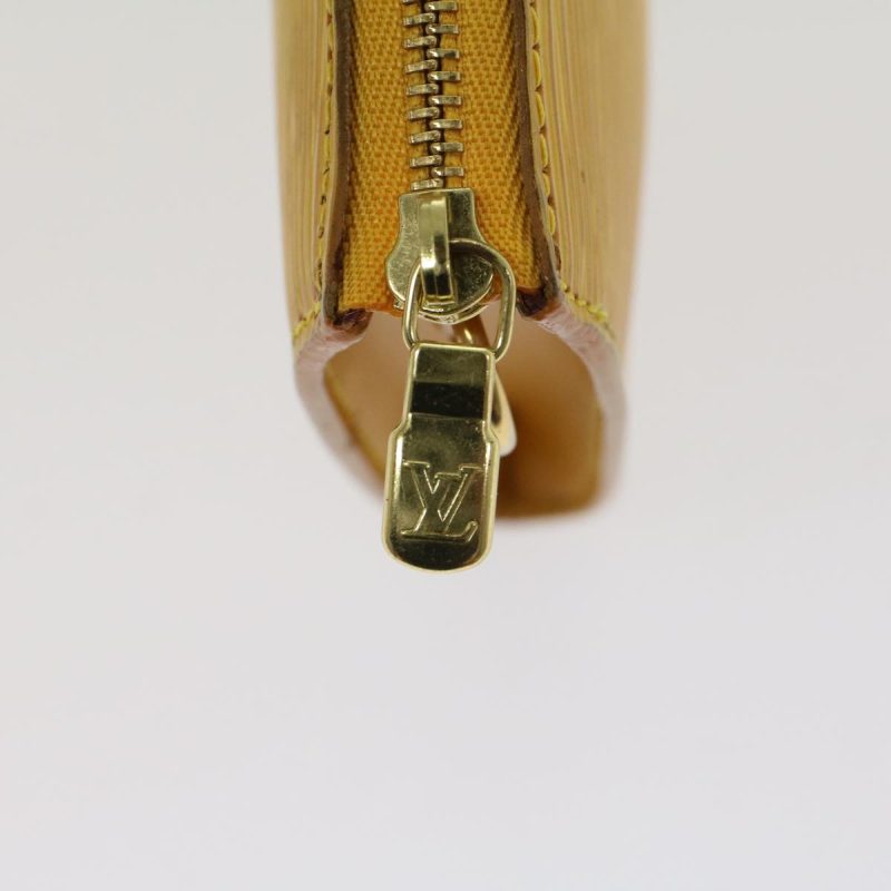 LOUIS VUITTON Epi Pochette Accessoires Accessory Pouch Yellow M52989 Auth 47831 - Logoexplore - Image 9