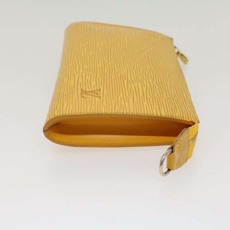 LOUIS VUITTON Epi Pochette Accessoires Accessory Pouch Yellow M52989 Auth 47831 - Logoexplore - Image 3