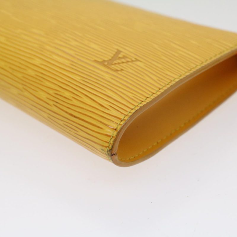 LOUIS VUITTON Epi Pochette Accessoires Accessory Pouch Yellow M52989 Auth 47831 - Logoexplore - Image 7