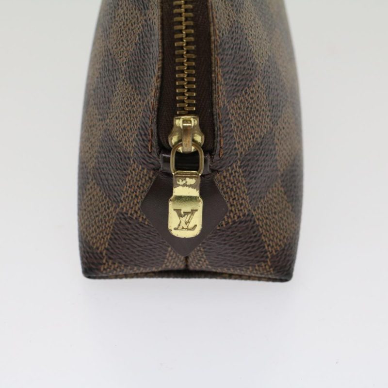 LOUIS VUITTON Damier Ebene Pochette Cosmetic PM Pouch N47516 LV  47836 - Logoexplore - Image 8