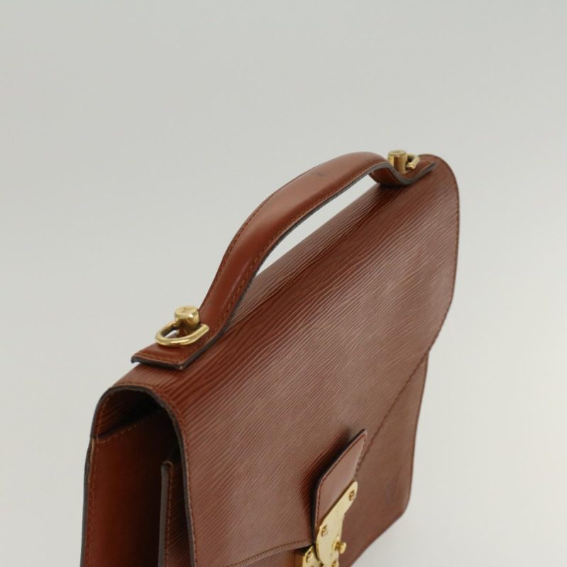 LOUIS VUITTON Epi Monceau Hand Bag Brown M52123 LV  47847 - Logoexplore - Image 6