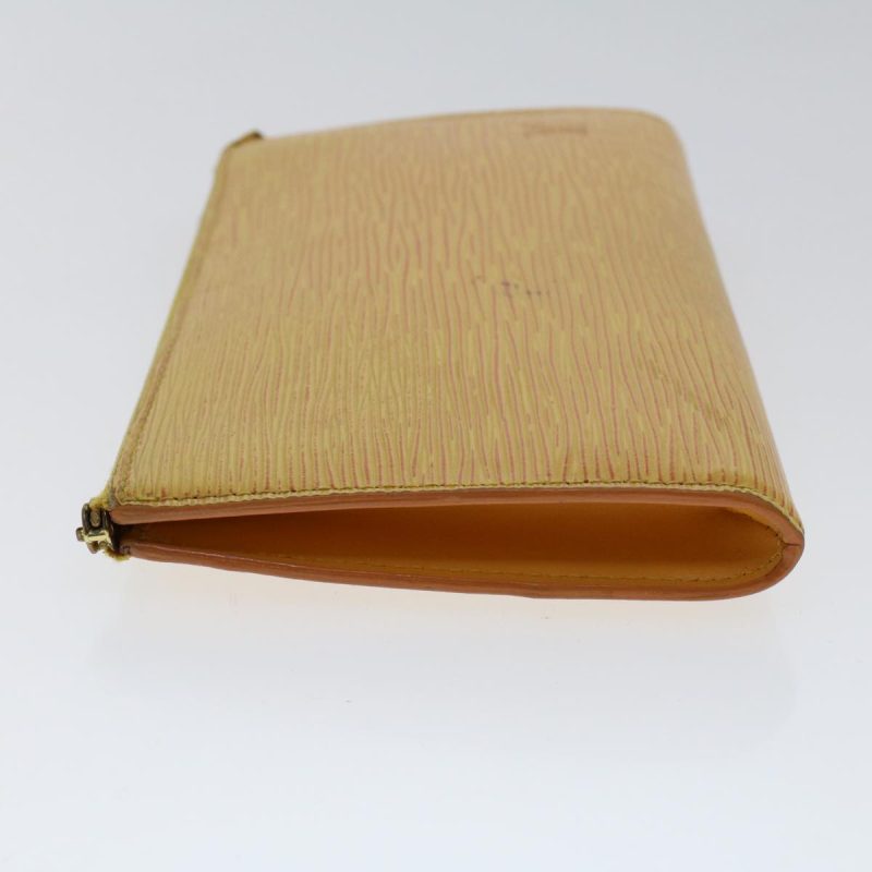 LOUIS VUITTON Epi Pochette Accessoires Accessory Pouch Yellow M52989 Auth 47942 - Logoexplore - Image 3