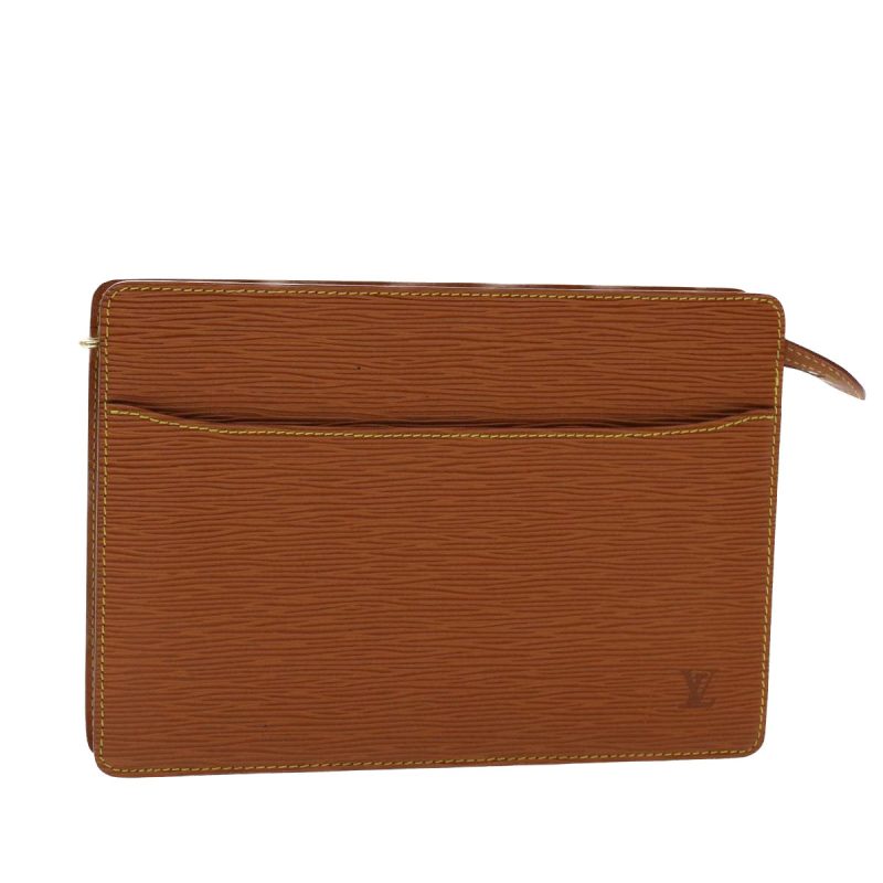 LOUIS VUITTON Epi Pochette Homme Clutch Bag Brown M52528 LV  47945 - Logoexplore