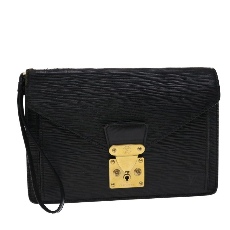 LOUIS VUITTON Epi Serie Dragonne Hand Bag Black M52612 LV  47949 - Logoexplore