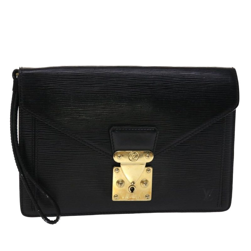 LOUIS VUITTON Epi Serie Dragonne Hand Bag Black M52612 LV  47950 - Logoexplore