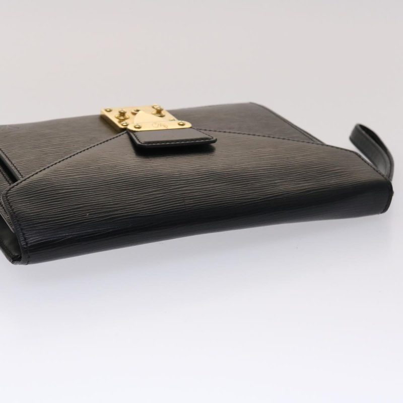 LOUIS VUITTON Epi Serie Dragonne Hand Bag Black M52612 LV  47950 - Logoexplore - Image 6