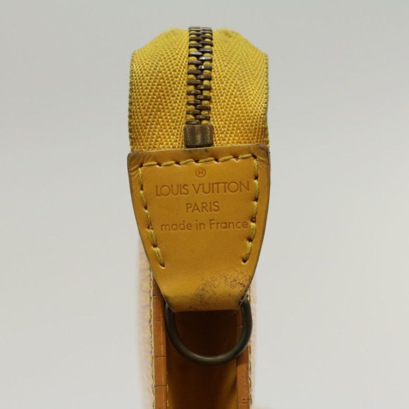 LOUIS VUITTON Epi Pochette Accessoires Accessory Pouch Yellow M52989 Auth 48385 - Logoexplore - Image 8