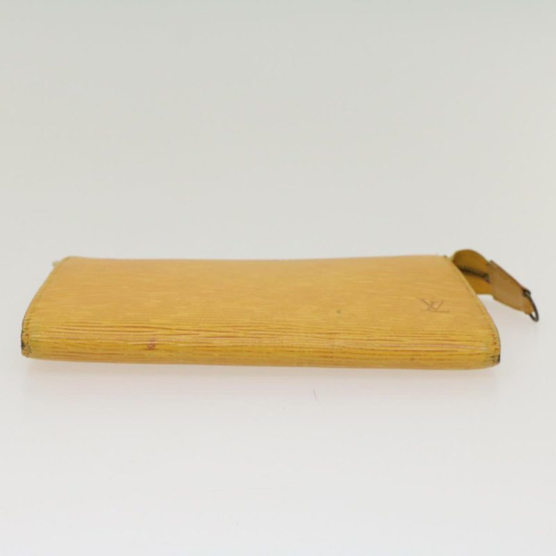 LOUIS VUITTON Epi Pochette Accessoires Accessory Pouch Yellow M52989 Auth 48385 - Logoexplore - Image 6