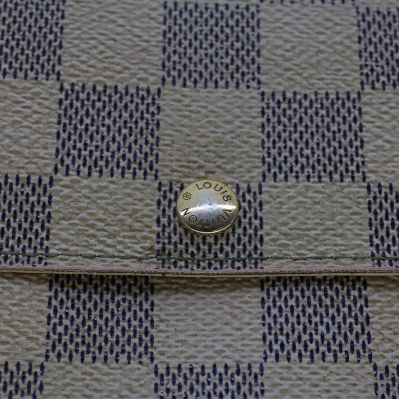 LOUIS VUITTON Damier Azur Portefeuille Sarah Long Wallet N63208 LV  48479 - Logoexplore - Image 8