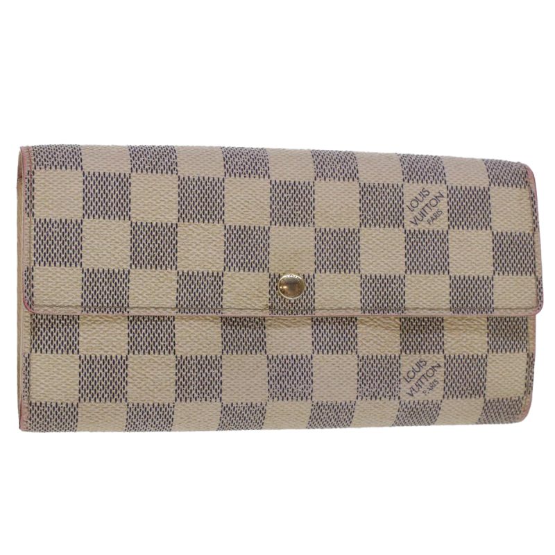 LOUIS VUITTON Damier Azur Portefeuille Sarah Long Wallet N63208 LV  48479 - Logoexplore
