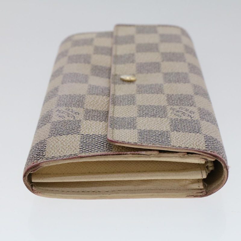 LOUIS VUITTON Damier Azur Portefeuille Sarah Long Wallet N63208 LV  48479 - Logoexplore - Image 4