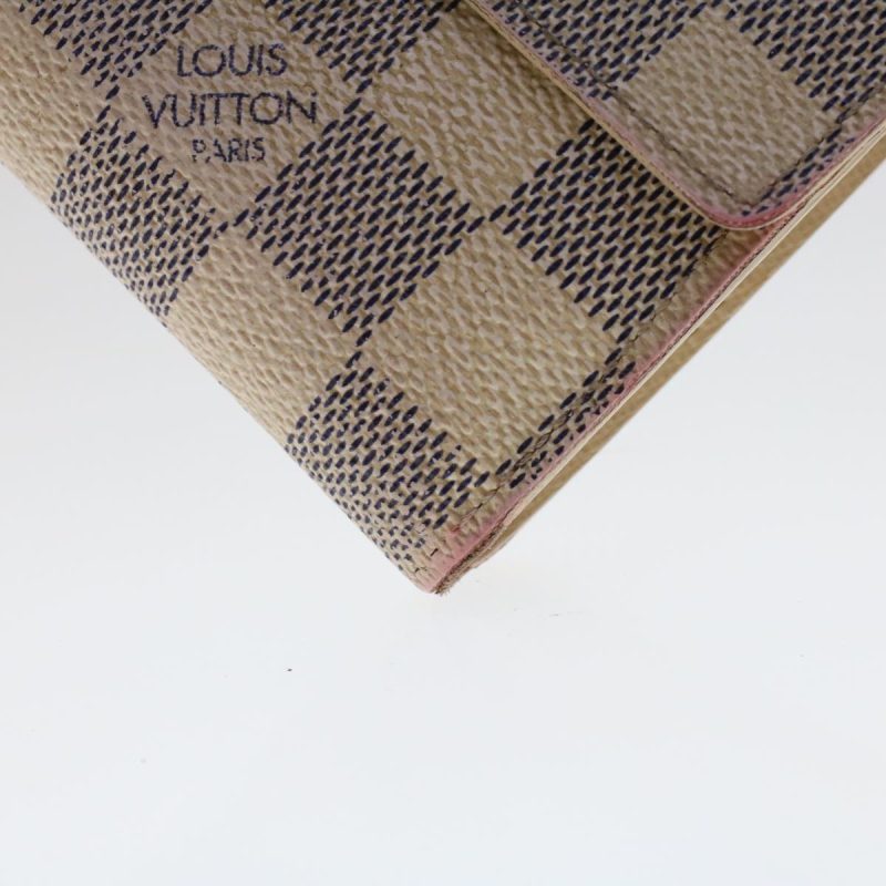 LOUIS VUITTON Damier Azur Portefeuille Sarah Long Wallet N63208 LV  48479 - Logoexplore - Image 7