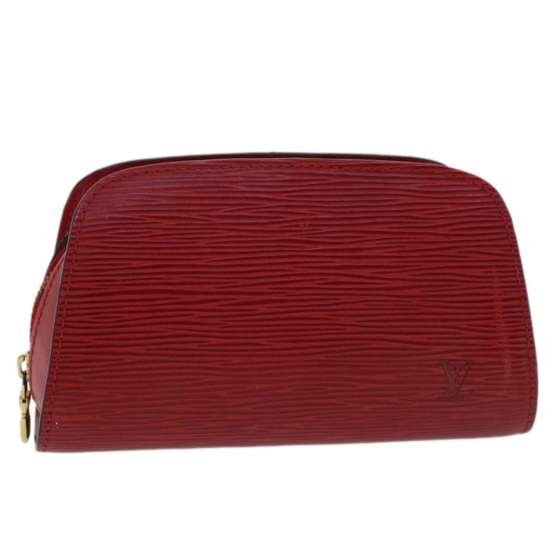 LOUIS VUITTON Epi Dauphine PM Pouch Red M48447 LV  48529 - Logoexplore