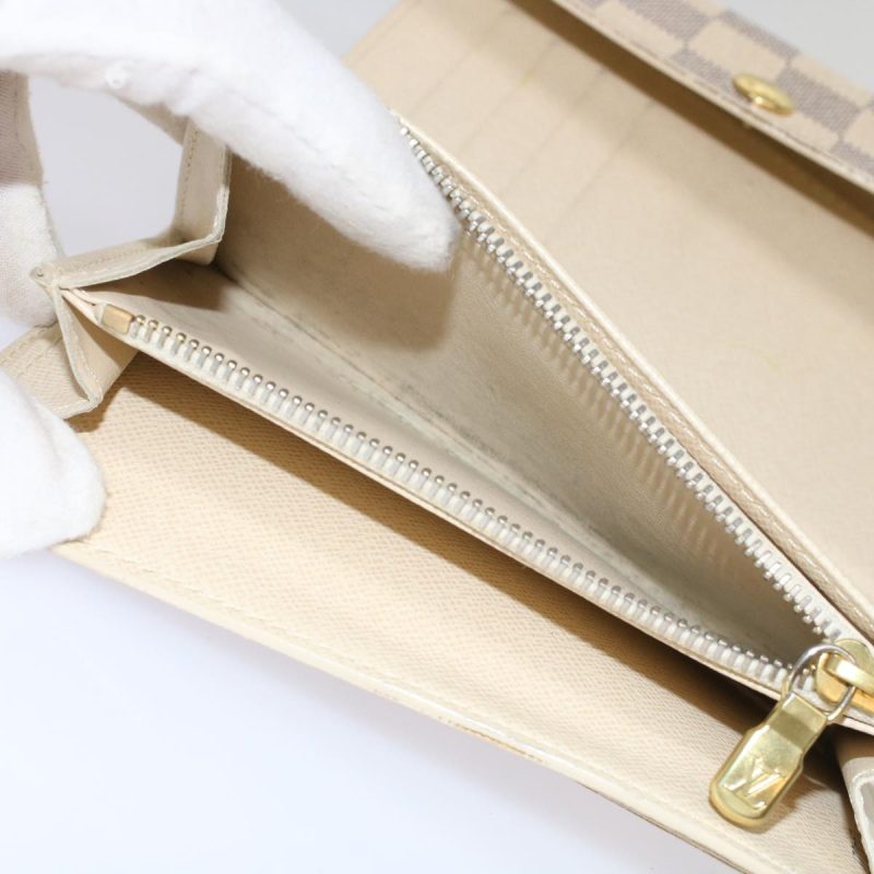 LOUIS VUITTON Damier Azur Portefeuille Alexandra Wallet N63068 LV  48625 - Logoexplore - Image 10