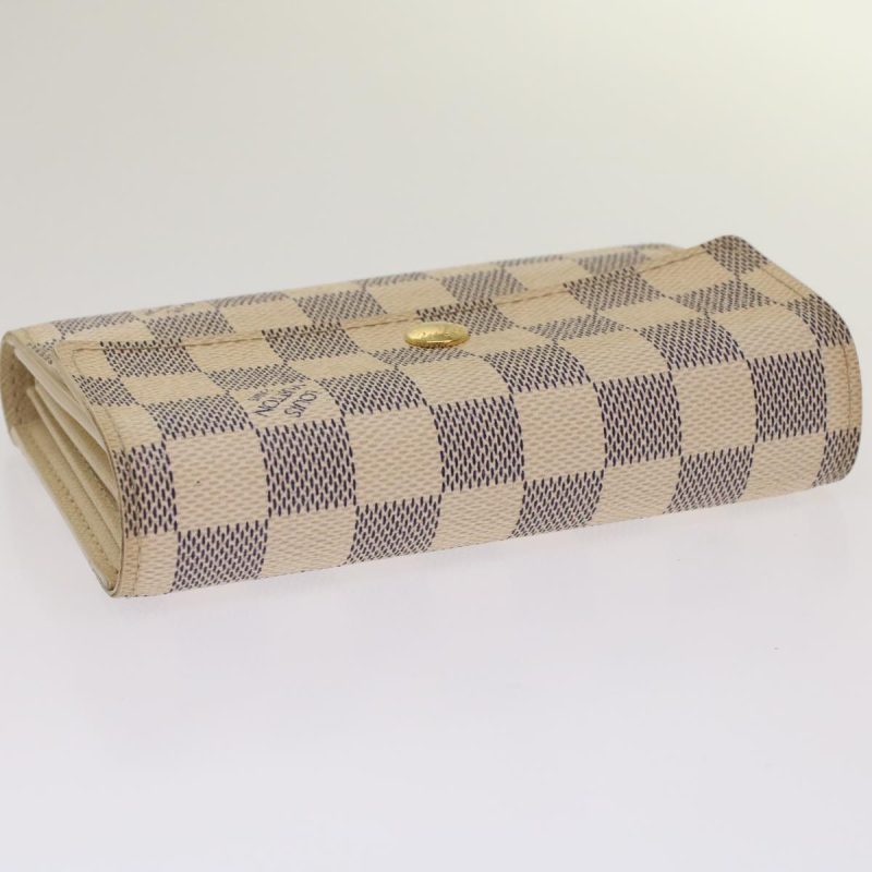 LOUIS VUITTON Damier Azur Portefeuille Alexandra Wallet N63068 LV  48625 - Logoexplore - Image 5