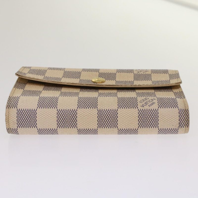 LOUIS VUITTON Damier Azur Portefeuille Alexandra Wallet N63068 LV  48625 - Logoexplore - Image 6