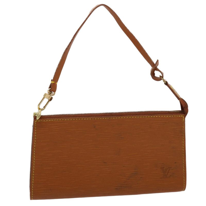 LOUIS VUITTON Epi Pochette Accessoires Pouch Brown M52953 LV  48649 - Logoexplore