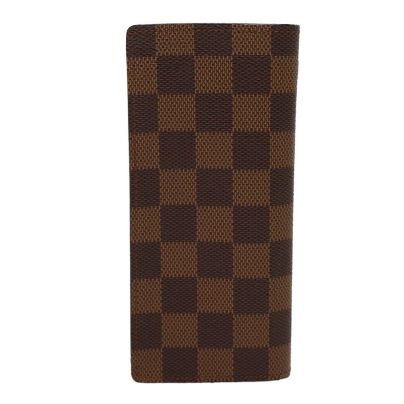 LOUIS VUITTON Damier Ebene Etui Lunettes Simple Glasses Case N62964 Auth 48676 - Logoexplore - Image 2
