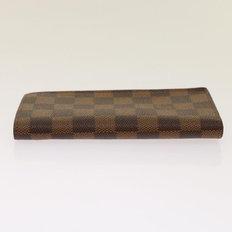 LOUIS VUITTON Damier Ebene Etui Lunettes Simple Glasses Case N62964 Auth 48676 - Logoexplore - Image 3
