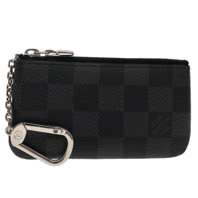 LOUIS VUITTON Damier Graphite Pochette Cles Coin Purse N60155 LV  48781 - Logoexplore