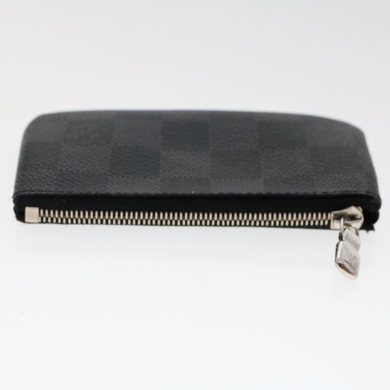LOUIS VUITTON Damier Graphite Pochette Cles Coin Purse N60155 LV  48781 - Logoexplore - Image 5