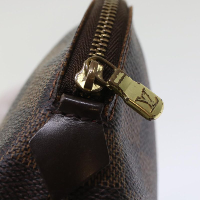 LOUIS VUITTON Damier Ebene Pochette Cosmetic PM Pouch N47516 LV  48839 - Logoexplore - Image 8