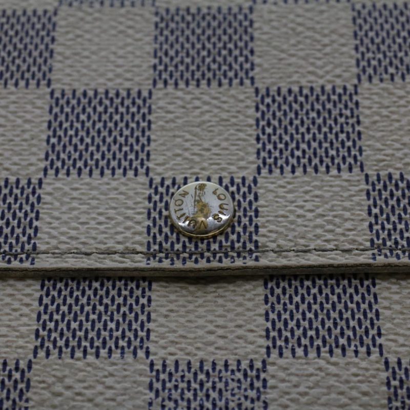LOUIS VUITTON Damier Azur Portefeuille Sarah Long Wallet N63208 LV  48895 - Logoexplore - Image 8