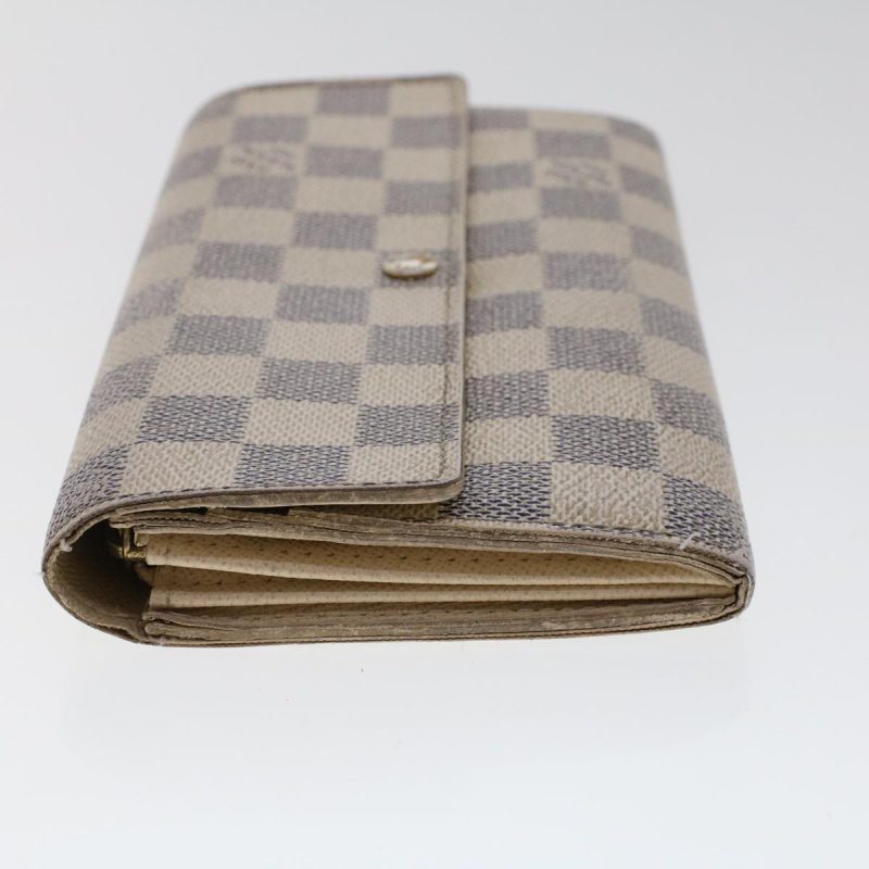 LOUIS VUITTON Damier Azur Portefeuille Sarah Long Wallet N63208 LV  48895 - Logoexplore - Image 3