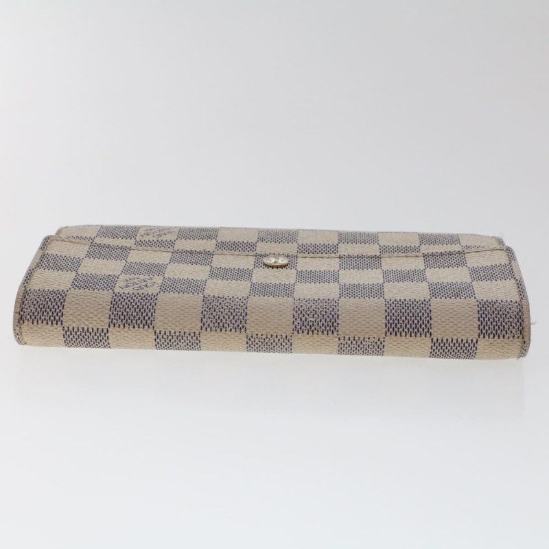 LOUIS VUITTON Damier Azur Portefeuille Sarah Long Wallet N63208 LV  48895 - Logoexplore - Image 5