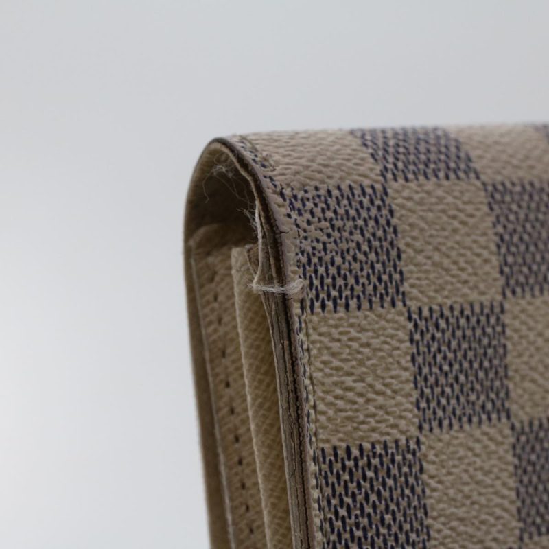 LOUIS VUITTON Damier Azur Portefeuille Sarah Long Wallet N63208 LV  48895 - Logoexplore - Image 6