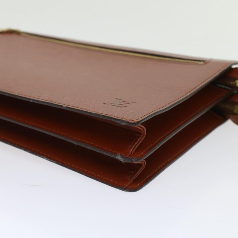 LOUIS VUITTON Epi Angian Clutch Bag Brown M52113 LV  48959 - Logoexplore - Image 8