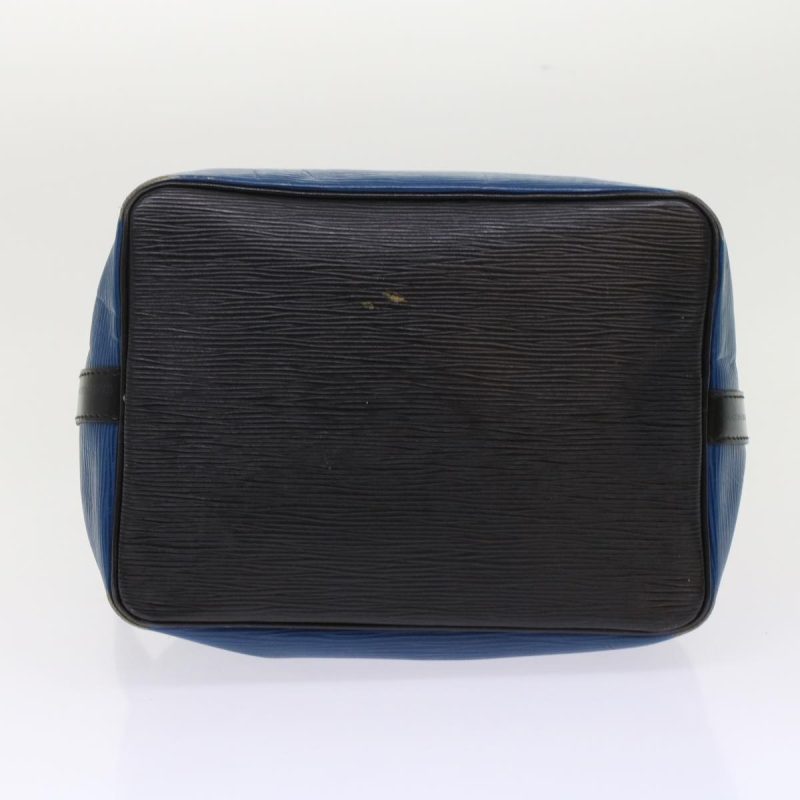 LOUIS VUITTON Epi Petit Noe Shoulder Bag Bicolor Black Blue M44152 Auth 48974 - Logoexplore - Image 5