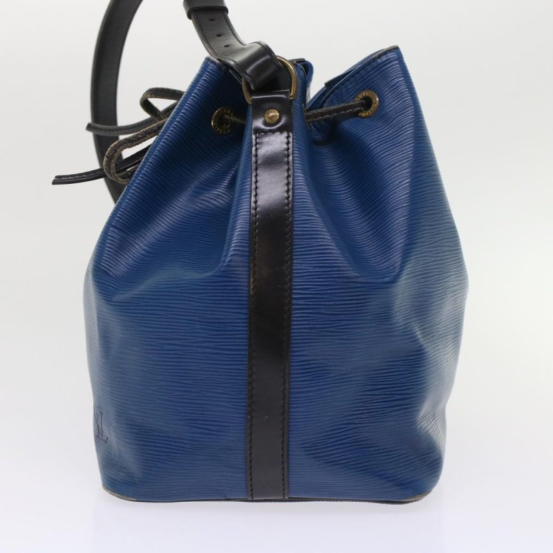 LOUIS VUITTON Epi Petit Noe Shoulder Bag Bicolor Black Blue M44152 Auth 48974 - Logoexplore - Image 3