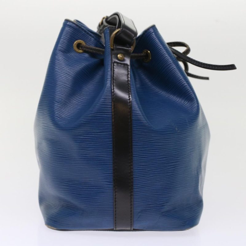 LOUIS VUITTON Epi Petit Noe Shoulder Bag Bicolor Black Blue M44152 Auth 48974 - Logoexplore - Image 4