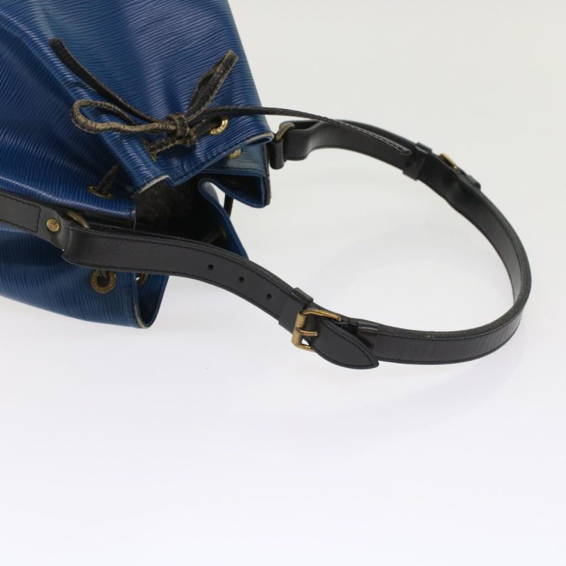 LOUIS VUITTON Epi Petit Noe Shoulder Bag Bicolor Black Blue M44152  48974 - Logoexplore - Image 8