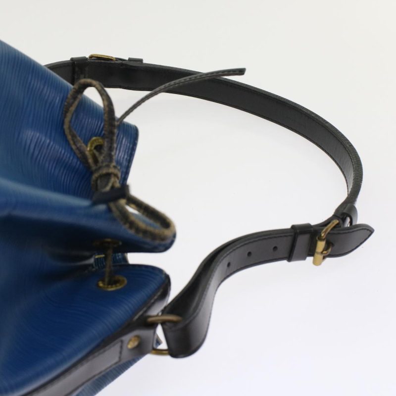 LOUIS VUITTON Epi Petit Noe Shoulder Bag Bicolor Black Blue M44152 Auth 48974 - Logoexplore - Image 9