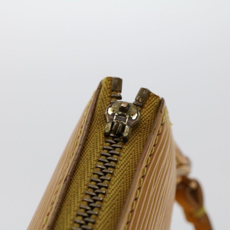 LOUIS VUITTON Epi Pochette Accessoires Accessory Pouch Yellow M52989 Auth 49142 - Logoexplore - Image 10