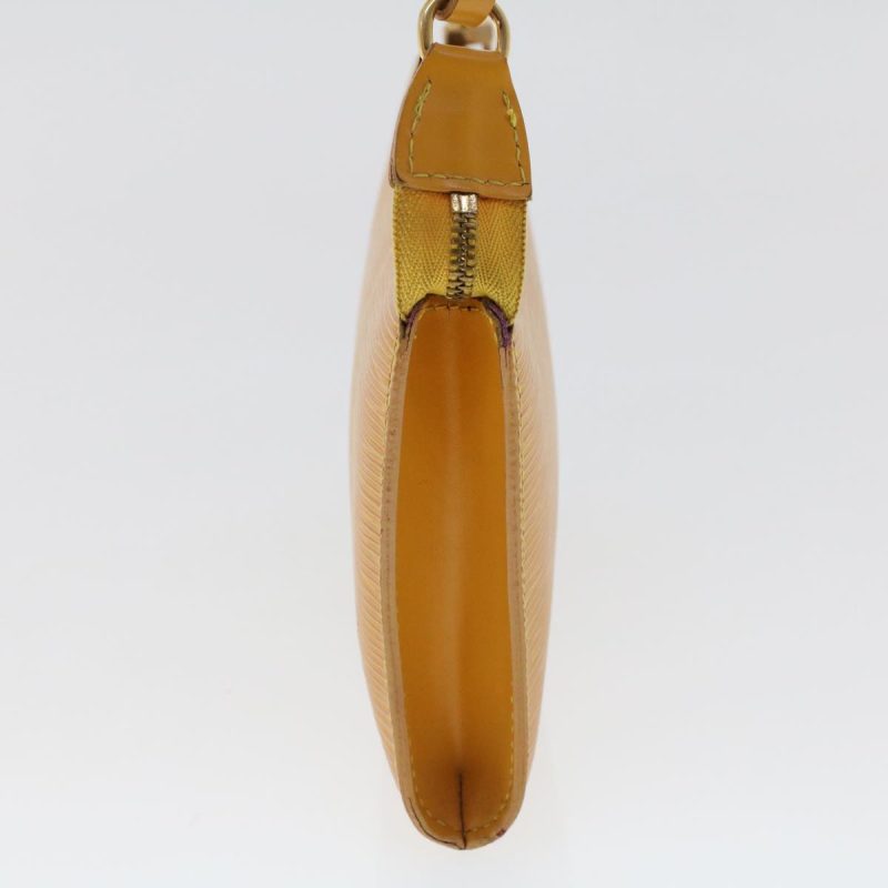 LOUIS VUITTON Epi Pochette Accessoires Accessory Pouch Yellow M52989 Auth 49142 - Logoexplore - Image 4