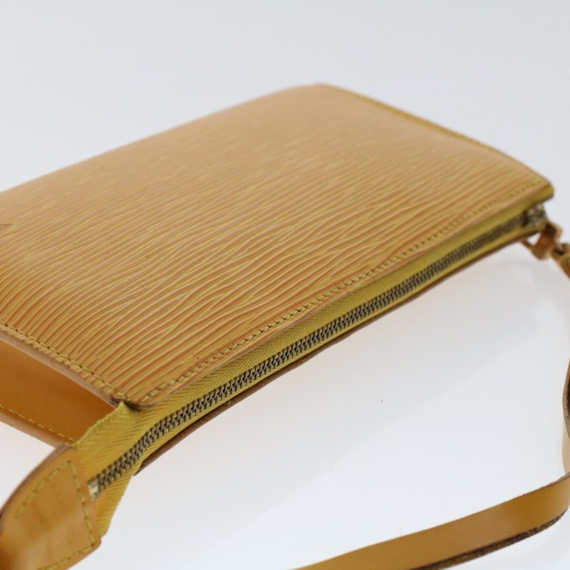 LOUIS VUITTON Epi Pochette Accessoires Accessory Pouch Yellow M52989 Auth 49142 - Logoexplore - Image 6
