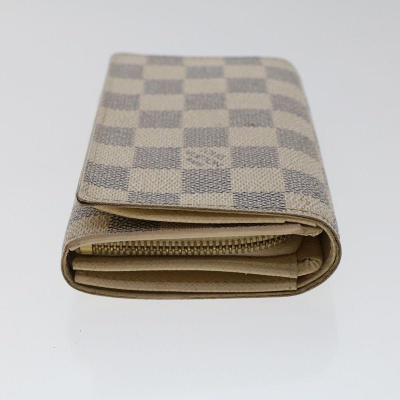 LOUIS VUITTON Damier Azur Portefeuille Tresol Wallet N61744 LV  49193 - Logoexplore - Image 4