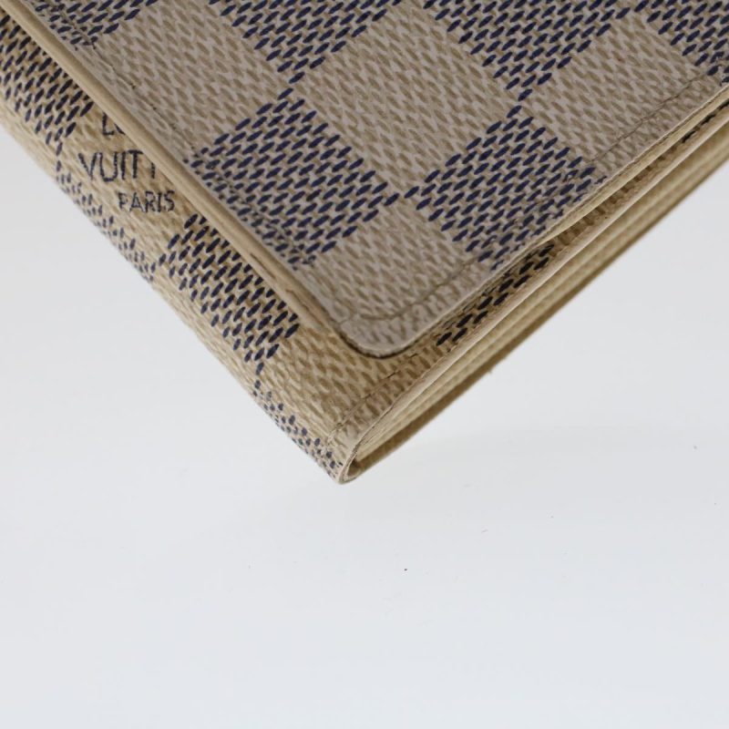 LOUIS VUITTON Damier Azur Portefeuille Tresol Wallet N61744 LV  49193 - Logoexplore - Image 7