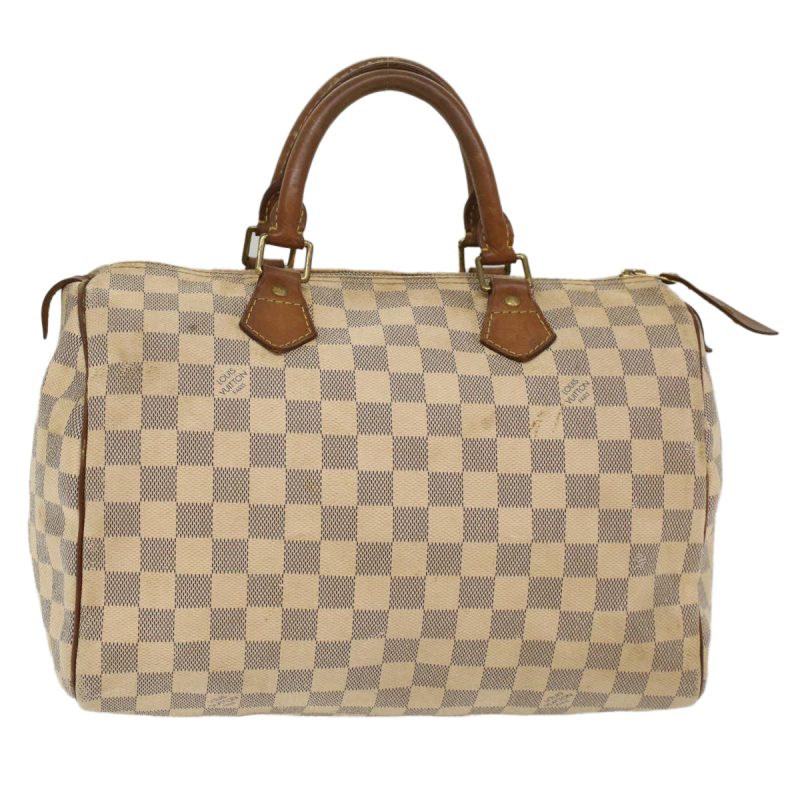 LOUIS VUITTON Damier Azur Speedy 30 Hand Bag - Logoexplore