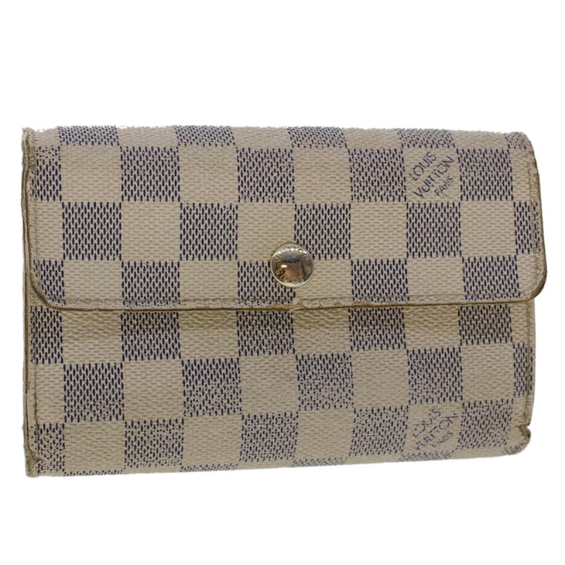 LOUIS VUITTON Damier Azur Portefeuille Alexandra Wallet N63068 LV  49324 - Logoexplore