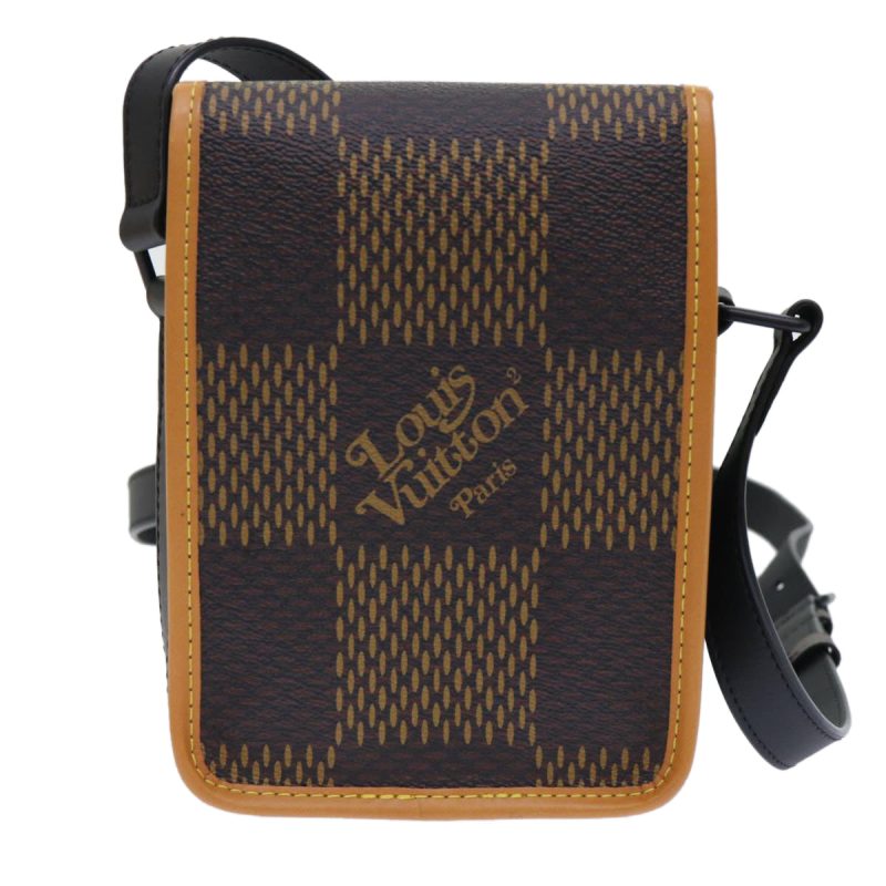 LOUIS VUITTON Damier Ebene Giant LVxNIGO Amazon Messenger Bag N40357 Auth 49475A - Logoexplore - Image 2