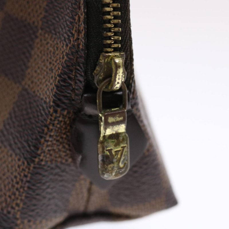 LOUIS VUITTON Damier Ebene Pochette Cosmetic PM Pouch - Logoexplore - Image 9